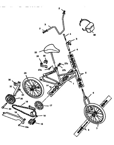 Girl's parkcycle