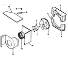 Kenmore 2539741590 air system handling parts diagram