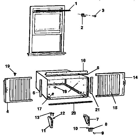 Window mounting parts
