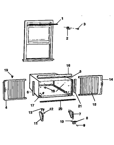 Window mounting parts