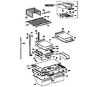 Kenmore 3639635757 shelf parts diagram