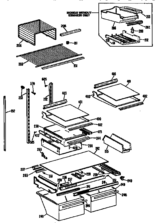 Shelf parts