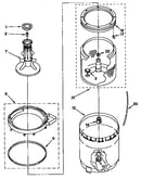 Agitator, basket and tub parts