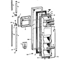 Kenmore 3639532721 freezer door diagram