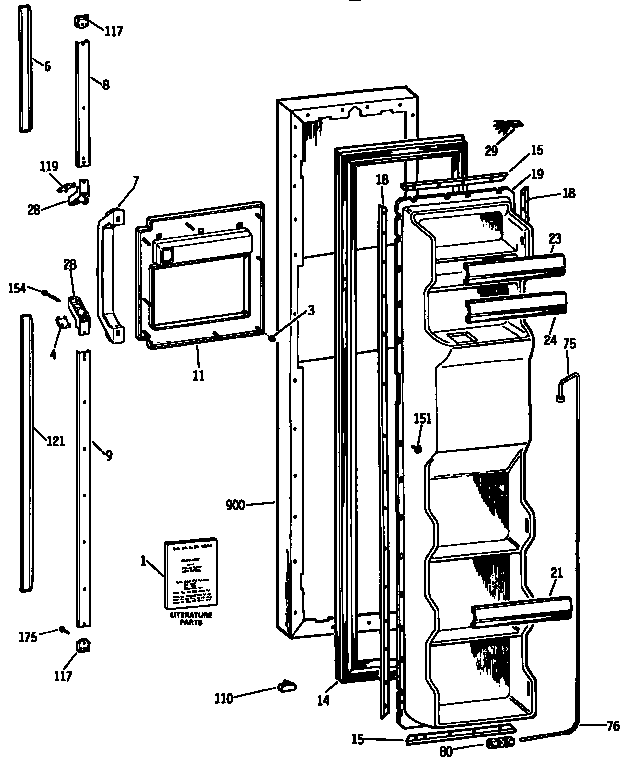 Freezer door