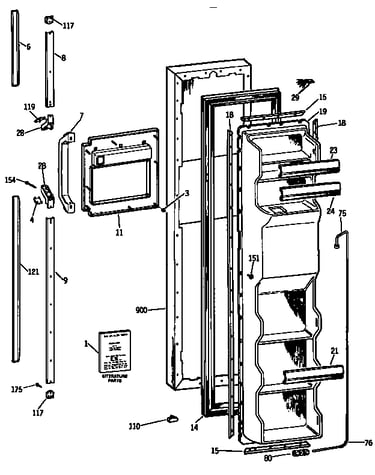 Freezer door