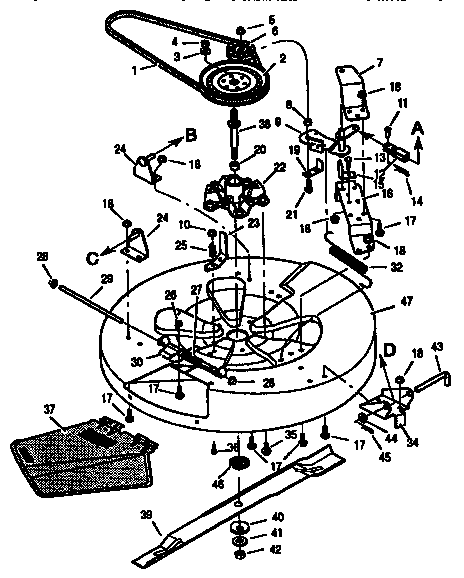 30" mower housing