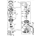 KitchenAid KUDH23HY2 pump and motor parts diagram