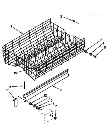 Upper rack and track parts