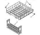 KitchenAid KUDH23HY2 lower rack parts diagram