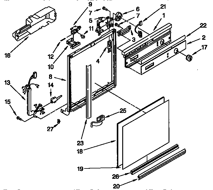 Frame and console parts