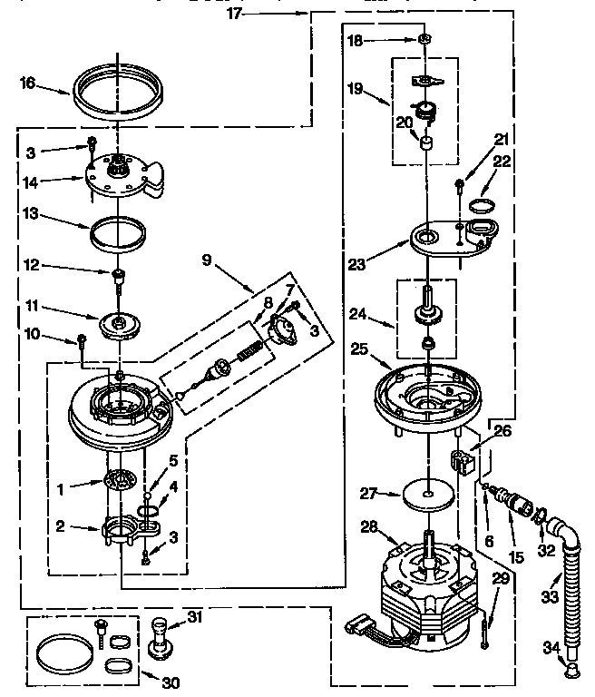Pump and motor parts