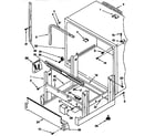 KitchenAid KUDA23ZY1 frame and tank parts diagram
