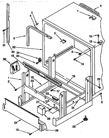 Frame and tank parts