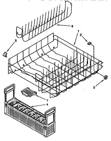 Lower rack parts