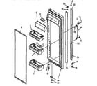 Kenmore 1069545780 refrigerator door parts diagram