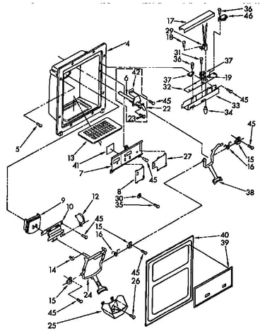 Dispenser front parts