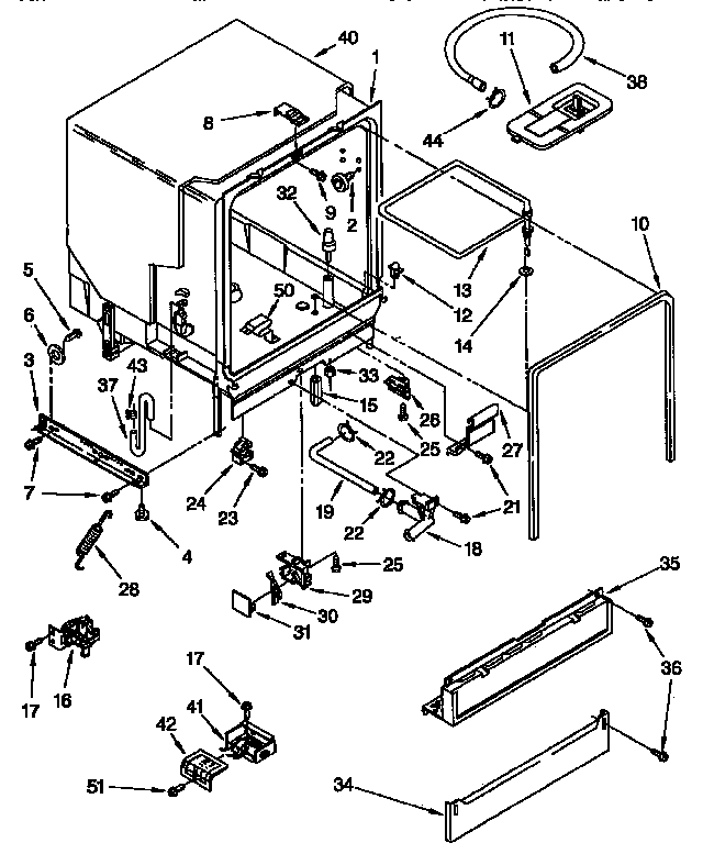 TUB ASSEMBLY PARTS