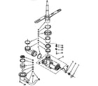 Kenmore 6651544590 pump and spray arm parts diagram
