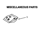 Kenmore 6651544590 miscellaneous parts diagram
