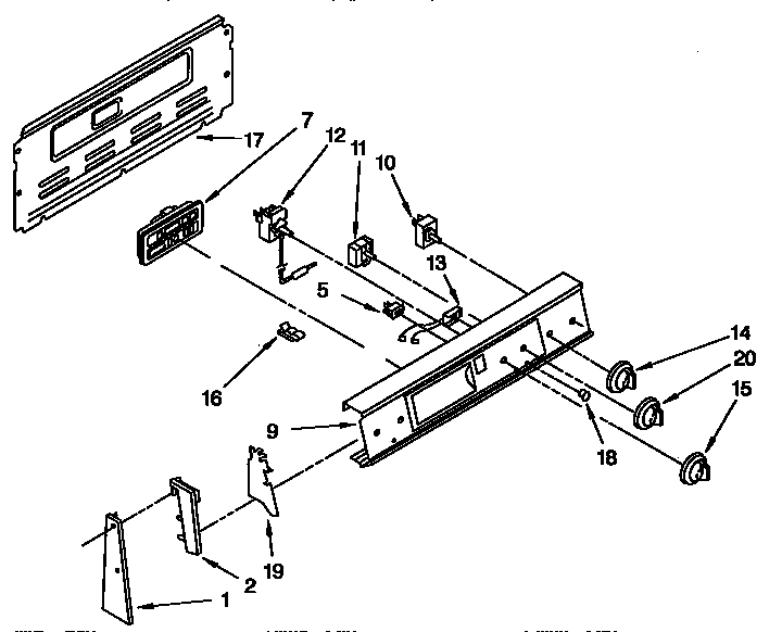 Control panel parts