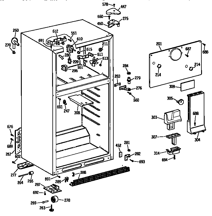 Cabinet parts