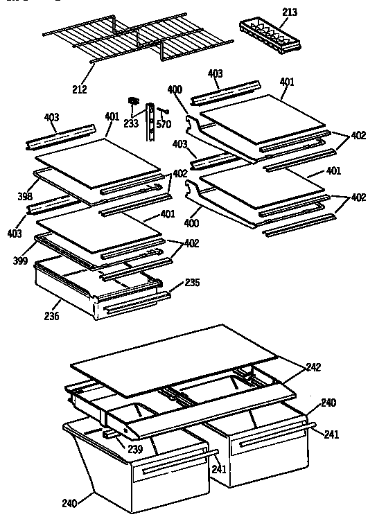 Shelf parts