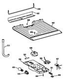 Freezer floor & control parts