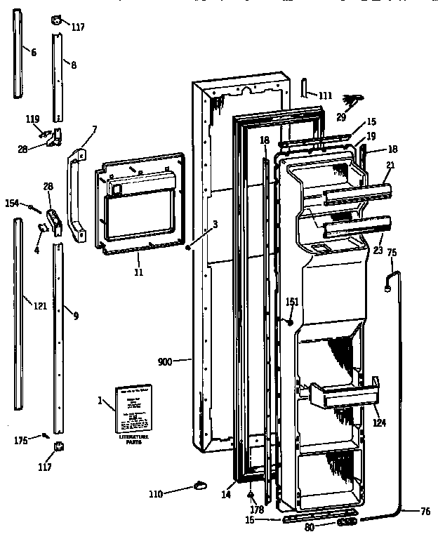 Freezer door