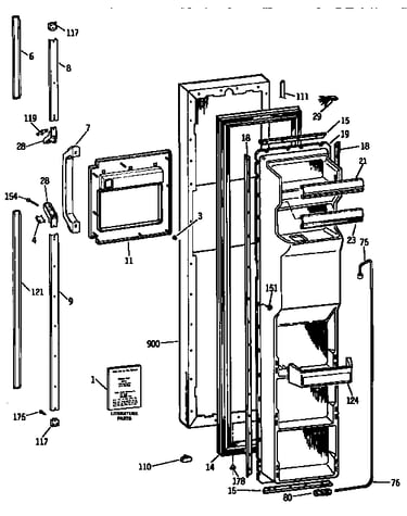 Freezer door