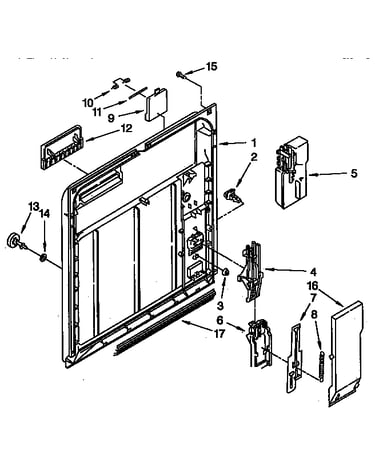 Inner door partsv