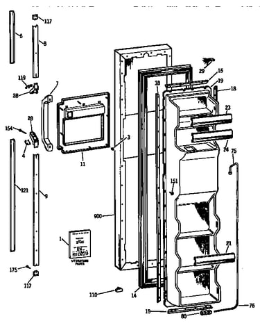 Freezer door