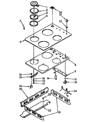 Cooktop parts