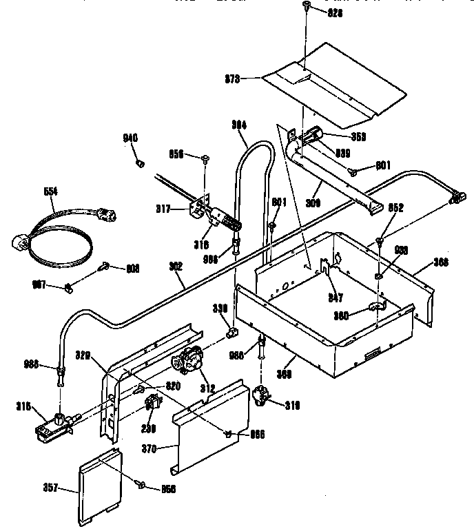 Burner section