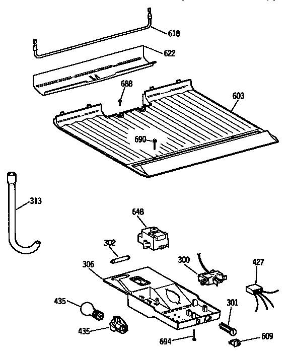 FREEZER FLOOR & CONTROL PARTS