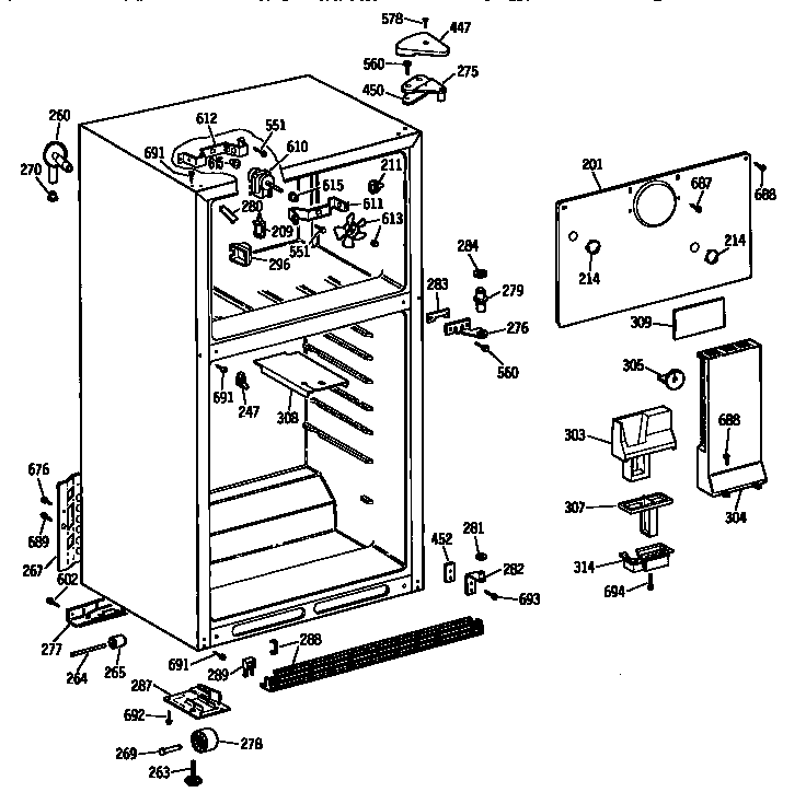 Cabinet parts