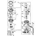 KitchenAid KUDA23HYWH1 pump and motor parts diagram