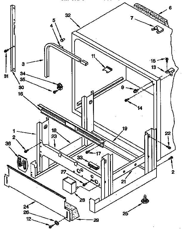 Frame and tank parts