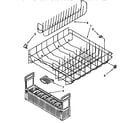 KitchenAid KUDA23HYWH1 lower rack parts diagram