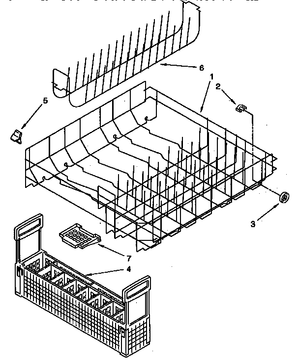 Lower rack parts