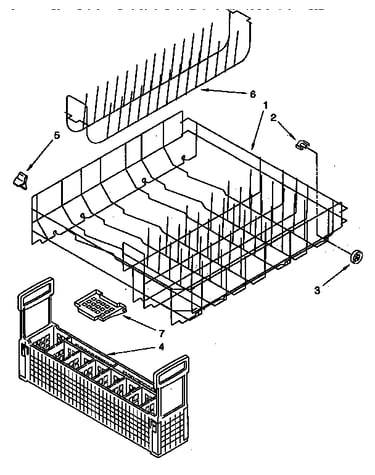 Lower rack parts
