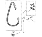 Kenmore 1163461090 hose and attachment parts diagram