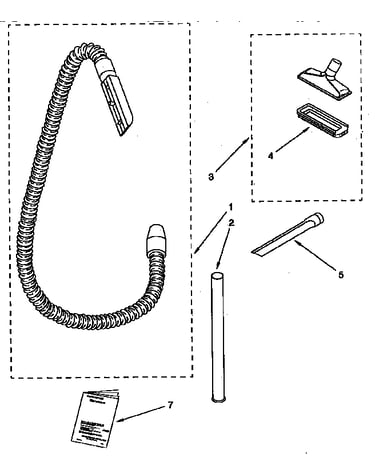 Hose and attachment parts