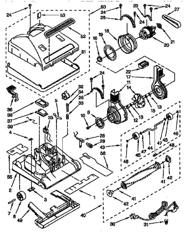 Nozzle and motor parts