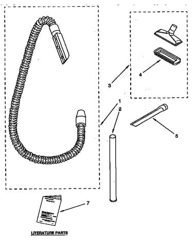 Hose and attachment parts