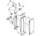 Kenmore 1163419090 bag housing and handle parts diagram