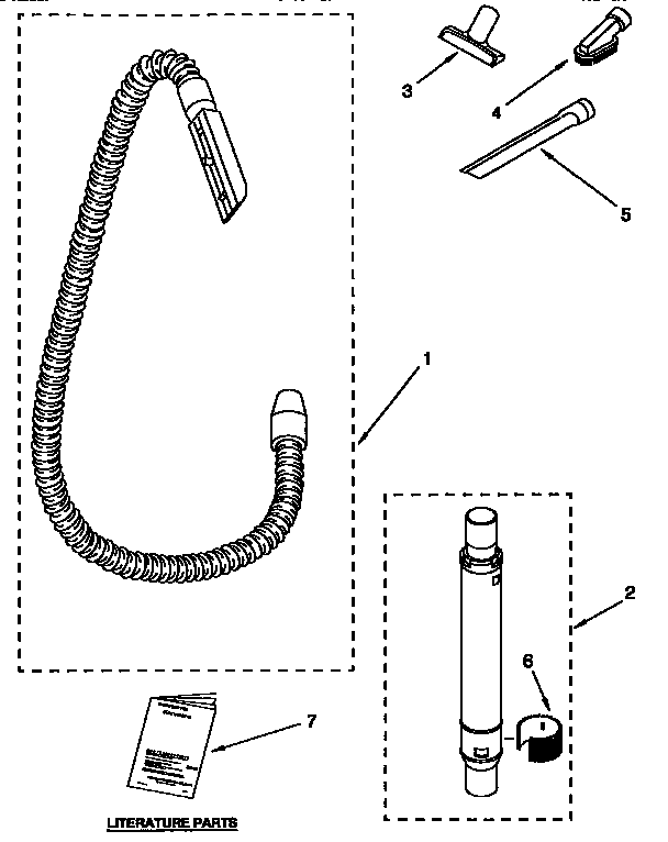 Hose and attachment parts
