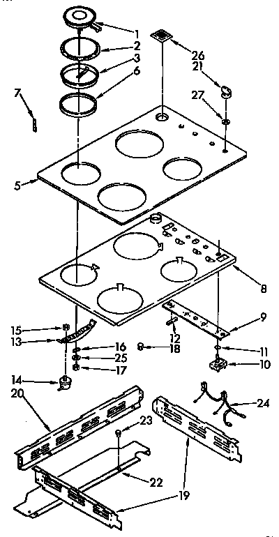 Cooktop parts