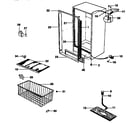 Kenmore 2539235411 cabinet parts diagram