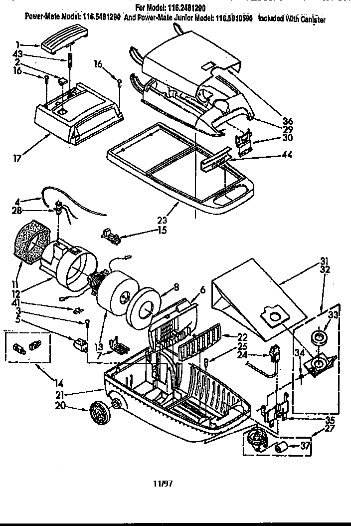 Vacuum cleaner parts